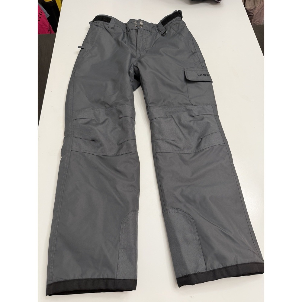 HISEA Youth Kids L Snow Pants Gray Insulated Ski Snowboard Winter.        5301